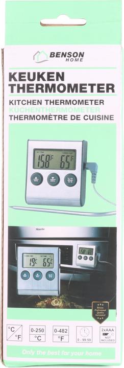 Actual product image Benson Home Kitchen thermometer digital with timer