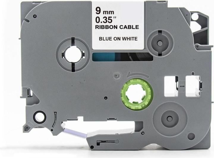 Immagine prodotto Hermex Alternatives Etikettenband zu Brother TZe-FX223 Beschriftungsband (0.90 cm, Bianco, Blu)