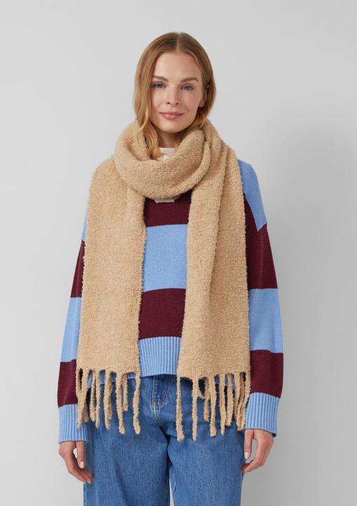 Immagine prodotto s.Oliver Tuch Schal in Bouclé-Optik mit Fransen