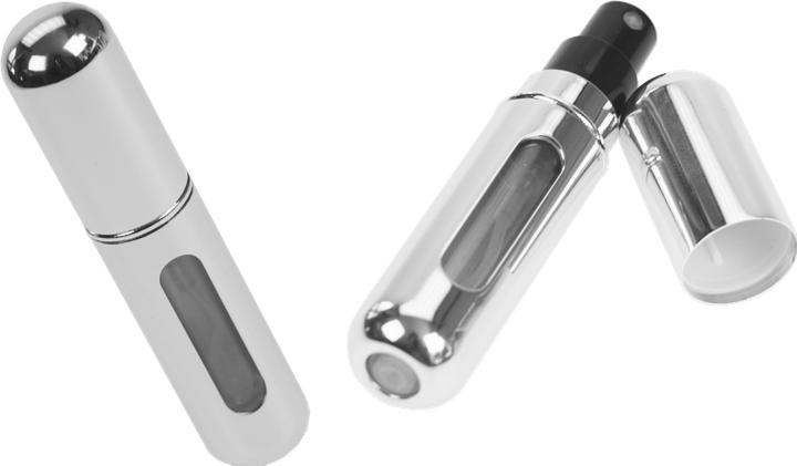 Produktbild Taschenzerstäuber, silber glänzend, für 5 ml, mit Füllautomatik und Sichtfenster (5 ml)