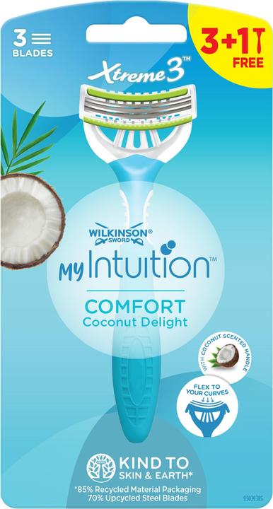 Produktbild Wilkinson Disposable razor for women My Intuition Comfort Coconut Delight 3 + 1 pc