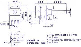 Produktbild Velleman Potmeter Stereo Lin 100K