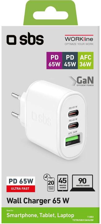 Actual product image SBS PD Travel Charger (65 W)