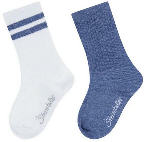 Image du produit Sterntaler Socken Active Uni lang 2er Set Jeansblau Melange Gr. 17-18 (17 - 18)