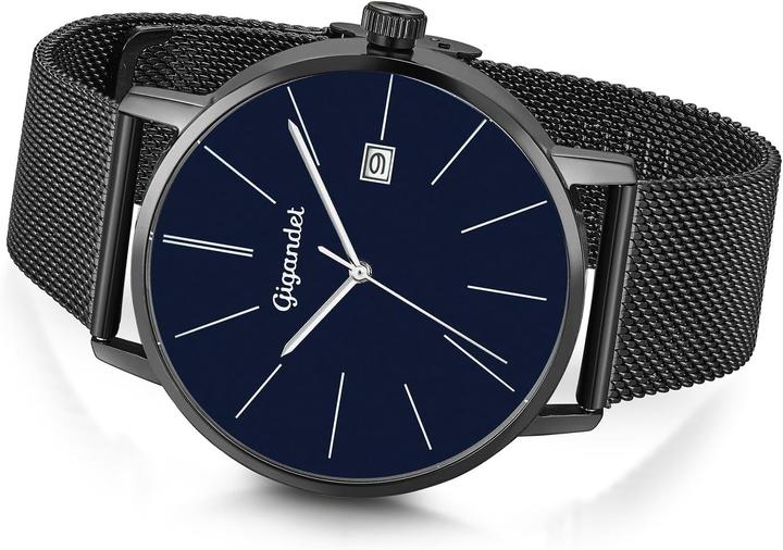 Produktbild Gigandet Analoge Herrenuhr mit Datumsanzeige, wasserdicht bis 30 Meter (Analoguhr)
