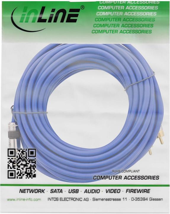 Image du produit InLine Cinch - 3,5mm (25 m, Jack 3,5 mm (AUX), RCA)