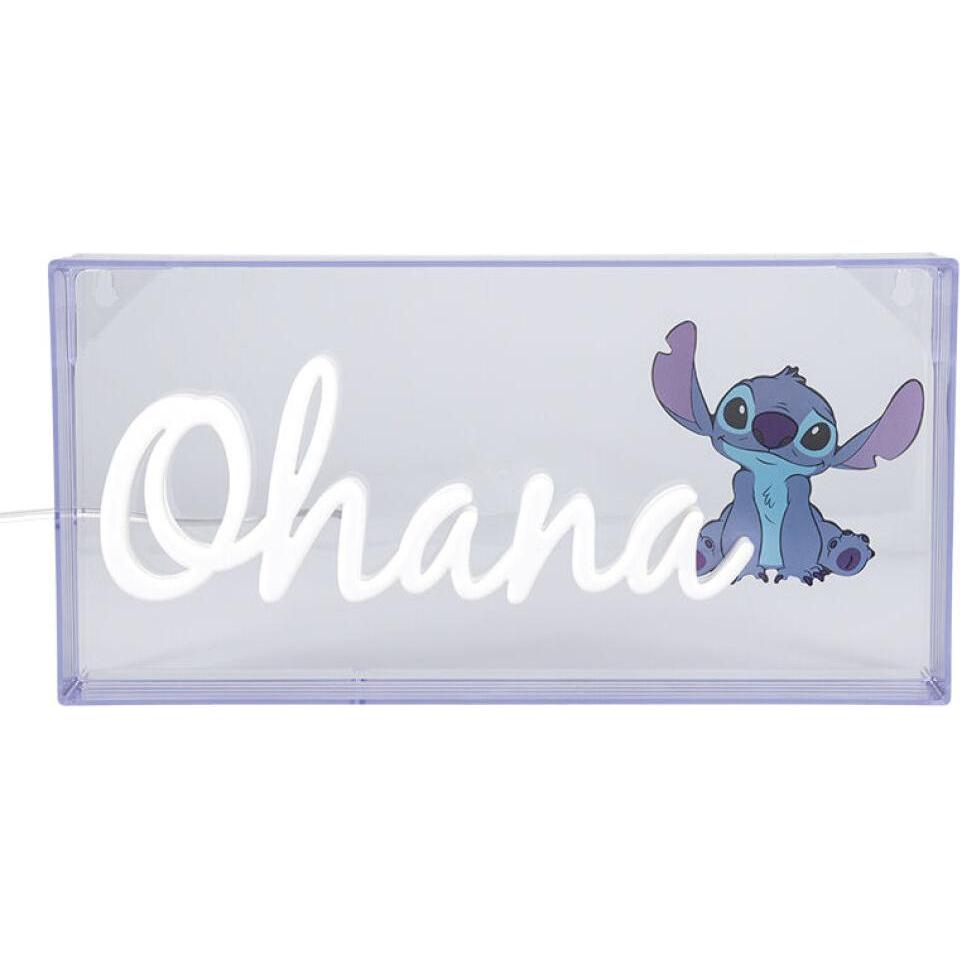 Paladone Products, Luce notturna, LILO & STITCH - Ohana - Lampada a Led Neon 15,5x30,5cm