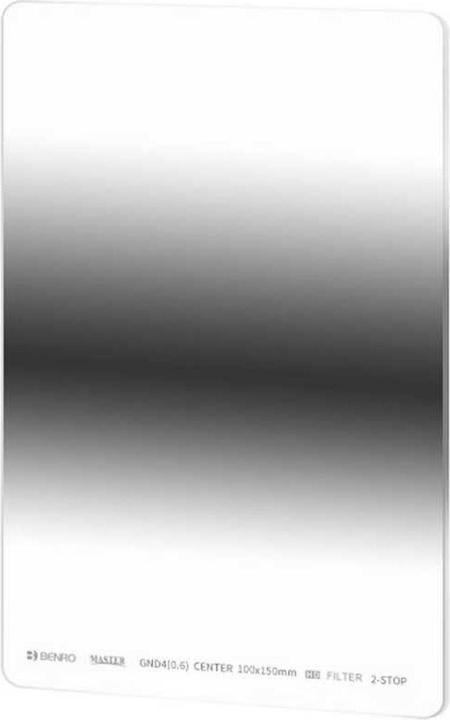 Produktbild Benro Master Glass Filter 100x150mm Center-Edged GND4 (0.6) (ND- / Grauverlauffilter, 150 mm)