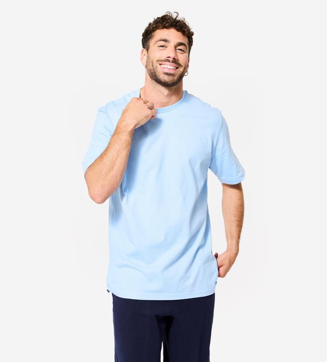 Produktbild Domyos Men's Regular Fitness T-Shirt - Light Blue (L)