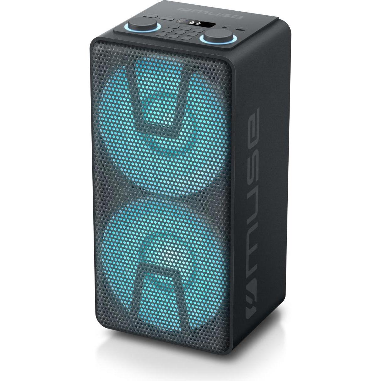 Muse M-1805 DJ portable speaker Stereo portable speaker Black (Netzbetrieb), Bluetooth Lautsprecher, Schwarz