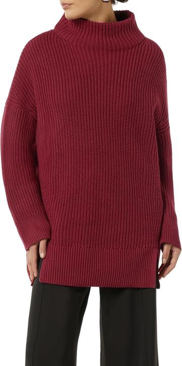 Produktbild Comma Strickpullover Langer Strickpullover mit Stehkragen (40)