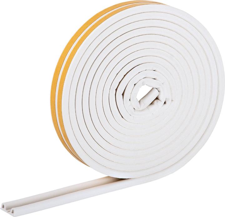 Helpmate Türdichtung, selbstklebendes P-Profil, 6 m, weiss