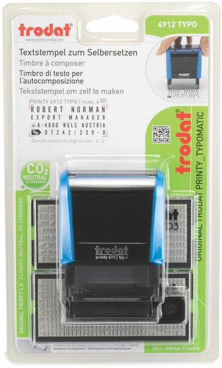 Image du produit Trodat TypomaticLine Printy 4.0, tampon auto-encreur pour auto-encreur