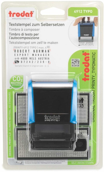 Image du produit Trodat TypomaticLine Printy 4.0, tampon auto-encreur pour auto-encreur