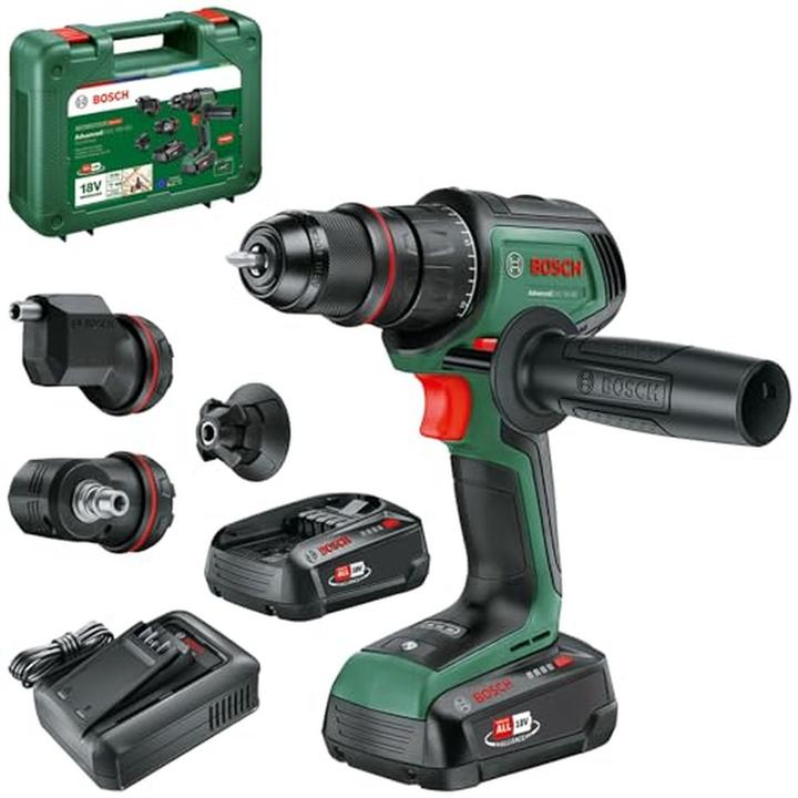Produktbild Bosch Home & Garden Akku-Bohrschrauber AdvancedDrill 18V-80 QuickSnap, 2x Akku PBA 18V 2.5Ah (Akkubetrieb)