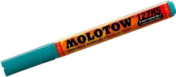 Actual product image Molotow Permanent marker One4All 127 HS refillable 2mm lagoon blue (Lagoon Blue, 2 mm, 1 x)