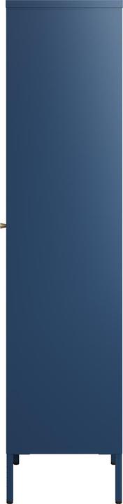 Produktbild En.Casa Vitrinenschrank Säkylä Stahl 150x50x35 cm Navyblau (150 x 50 x 35 cm)