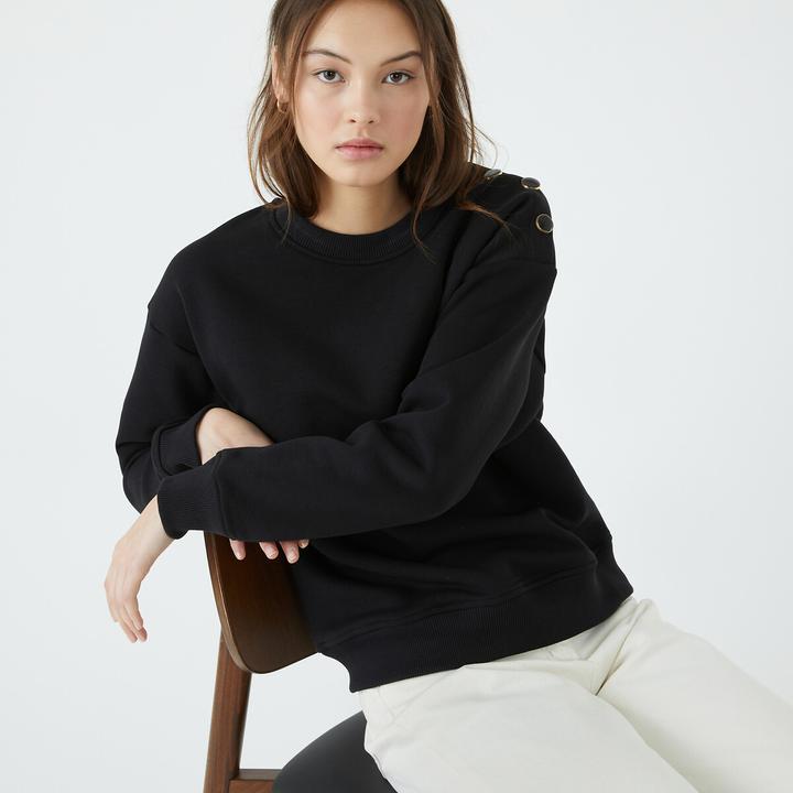 Produktbild La Redoute Collections Sweatjacke mit rundem Ausschnitt (S)