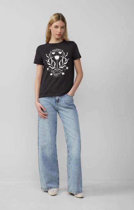 Produktbild S.Oliver T-Shirt Baumwollshirt mit Frontprint (S)