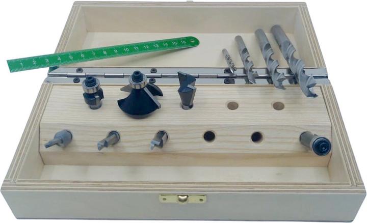 Actual product image Hws Router bit/drill set 11 pieces