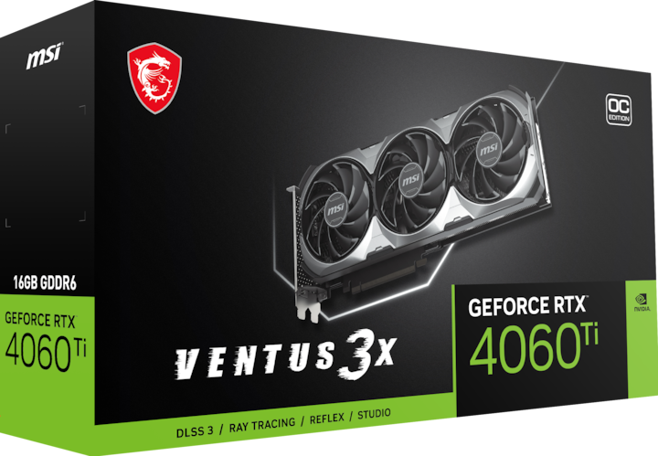 Actual product image MSI RTX 4060 TI 16GB Ventus 3X OC (16 GB)