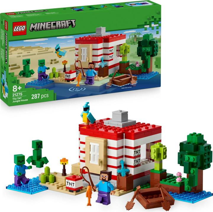 Immagine prodotto LEGO Das TNT-Dschungelhaus (21275, LEGO Minecraft)