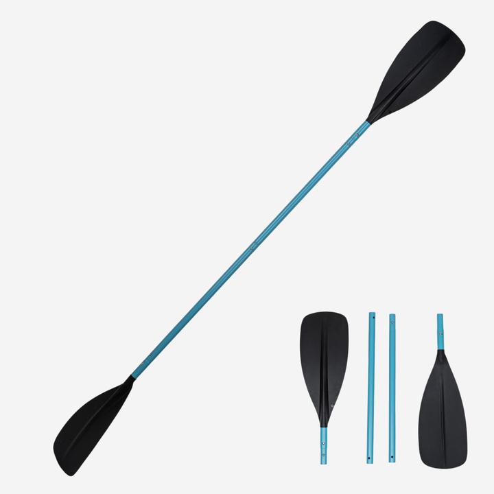 Itiwit Kajak-Paddel 4-teilig 215 cm - 100 blau (215 cm, 4-piece)