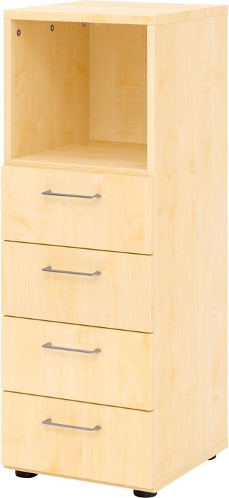 Actual product image Hammerbacher Shelf 3OH, 4 drawers, BS maple/maple (40 x 41.70 x 110 cm)