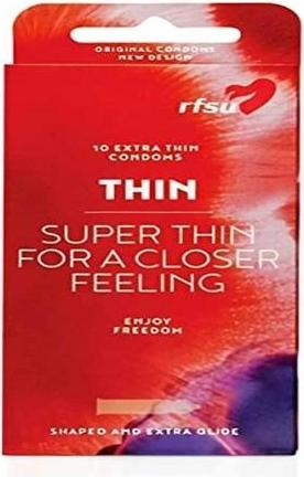 Produktbild rfsu Thin» (Super thin for a closer feeling) 10 extra dünne Kondome für besondere Gefühlsintensität (10 Stk.)