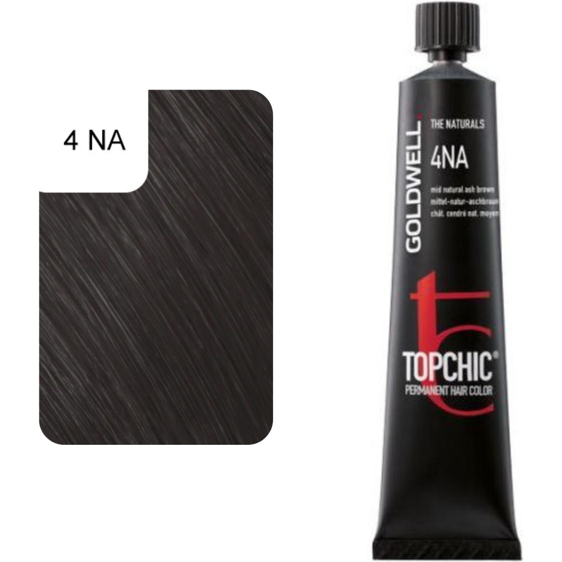 Thumbnail - Goldwell, Haarfarbe, Topchic (4NA Mittel Natur Aschbraun)