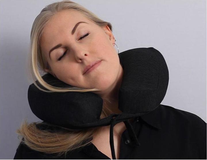 Immagine prodotto Bosign Cuscino da viaggio Kneck 3in1 nero (Cuscino per testa e collo)
