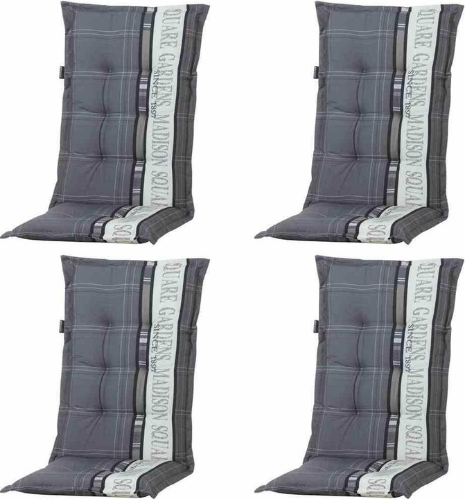Productafbeelding Allibert Set 4x Tuin A hoog grijs 50% katoen 50% polyester