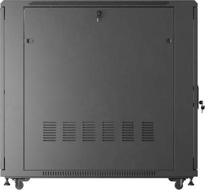 Actual product image Lanberg 19" 22U 600x1200 Vertical rack cabinet with perforated door, black (10.86 RU, 19 inch rack)