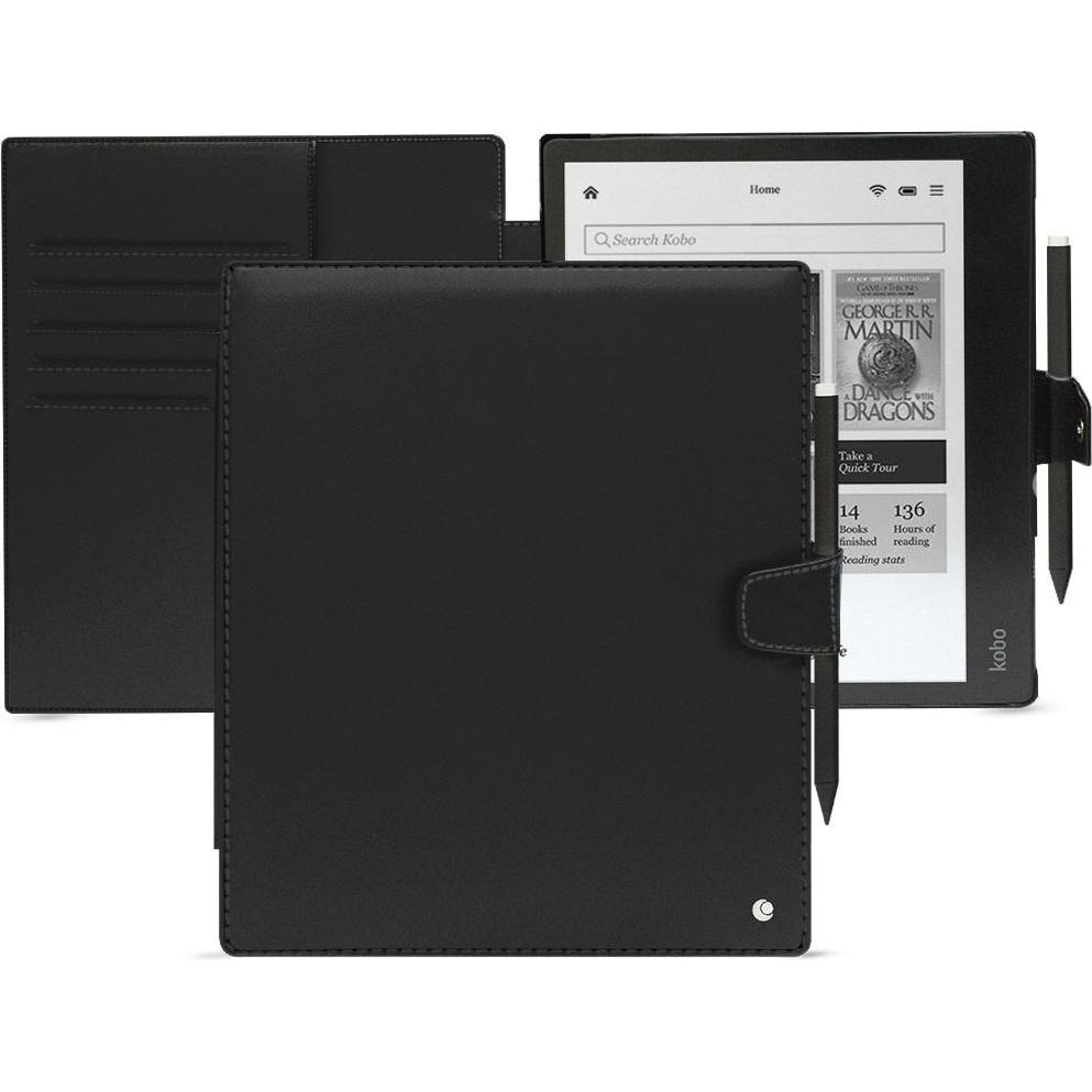 Noreve Lederschutzhülle Kobo Elipsa 2E, eReader Zubehör, Schwarz