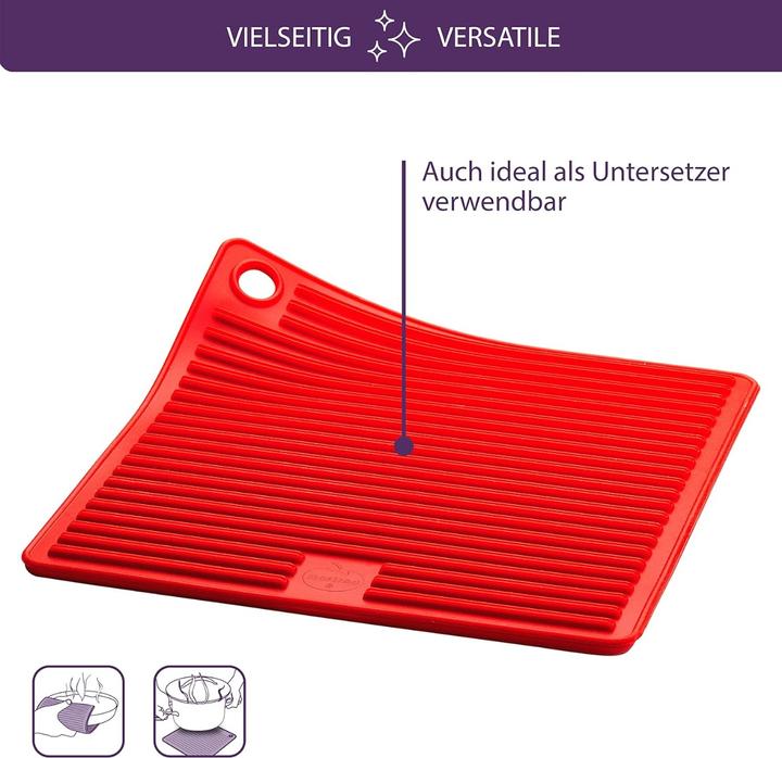 Produktbild Mastrad Topflappen Silikon Rot (Silikon)