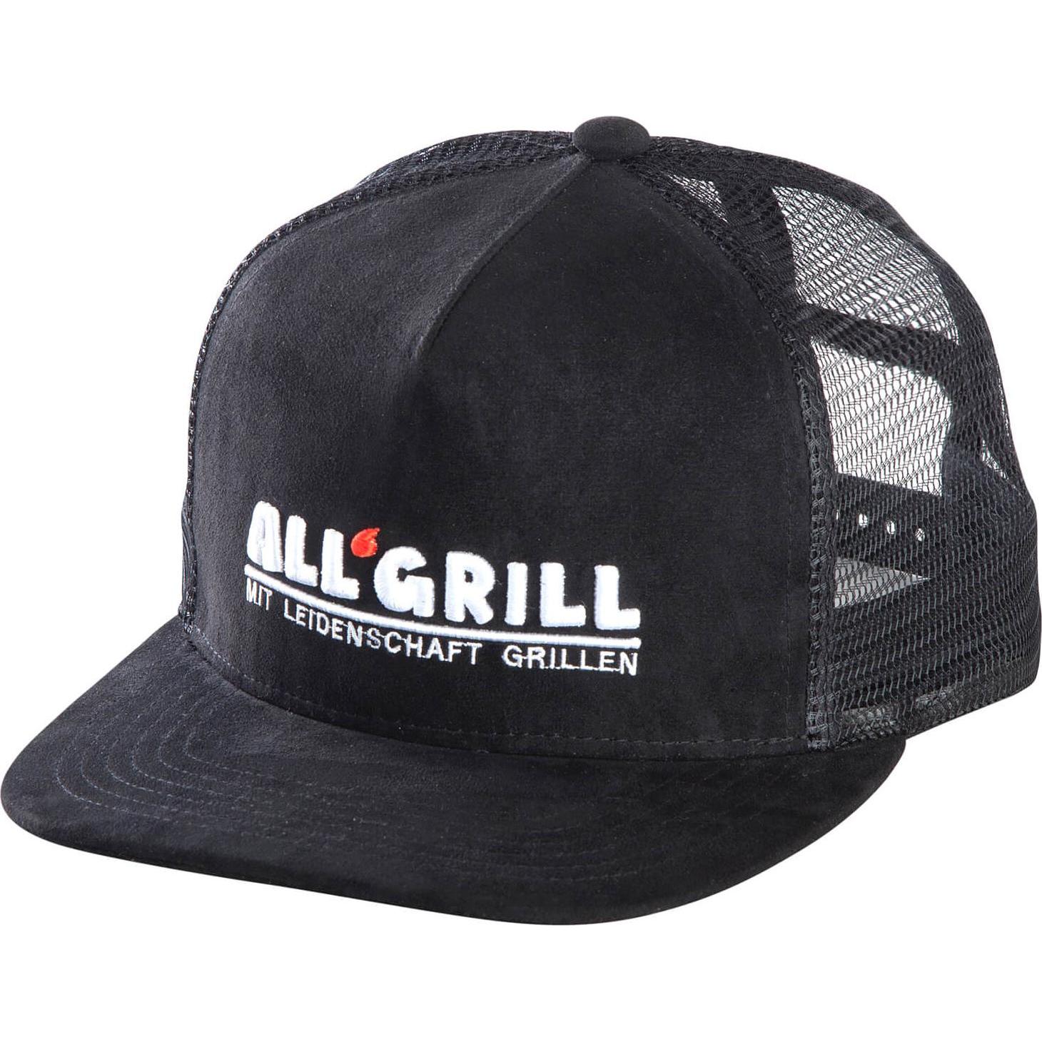 All'Grill, Cap, Kappe Trucker schwarz, Schwarz