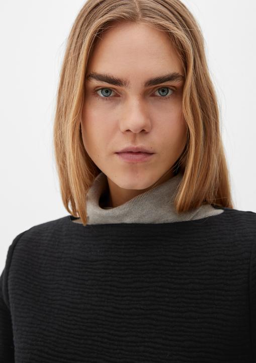 Produktbild s.Oliver Sweatshirt Sweatshirt mit Musterstruktur (34)