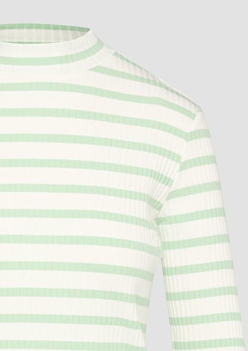 Immagine prodotto S.Oliver T-Shirt Langarmshirt mit Rippstruktur und Stehkragen (40)