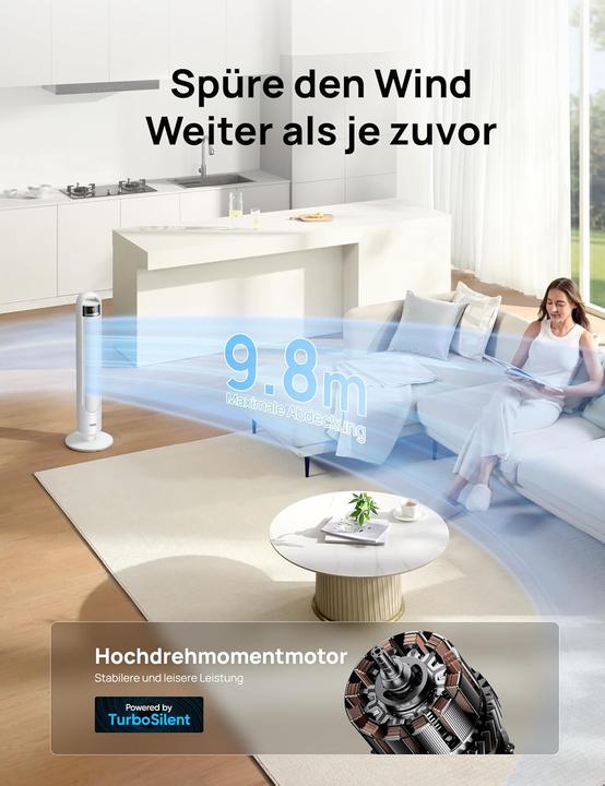 Image du produit Dreo Smart Turmventilator mit App-Steuerung (28 dB)