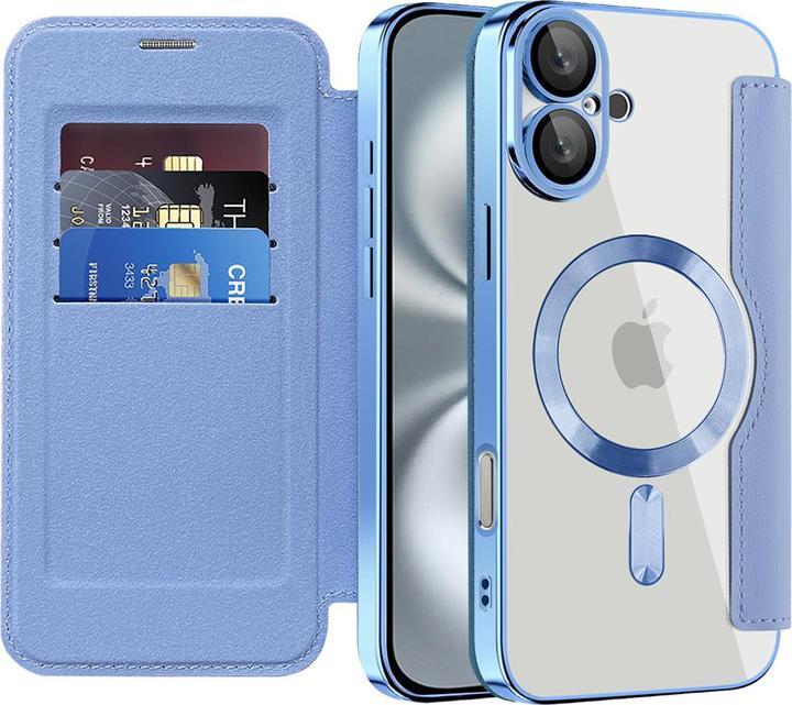Immagine prodotto Techsuit - SmartMag Book Case - iPhone 16 - Light Blue (Apple iPhone 16)