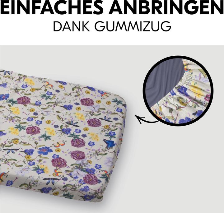 Immagine prodotto Hauck Coprimaterasso da viaggio Beige Floreale (60 x 120 cm)
