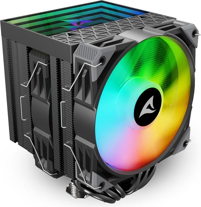 Produktbild Sharkoon A60 RGB Black Air Cooler (159 mm)