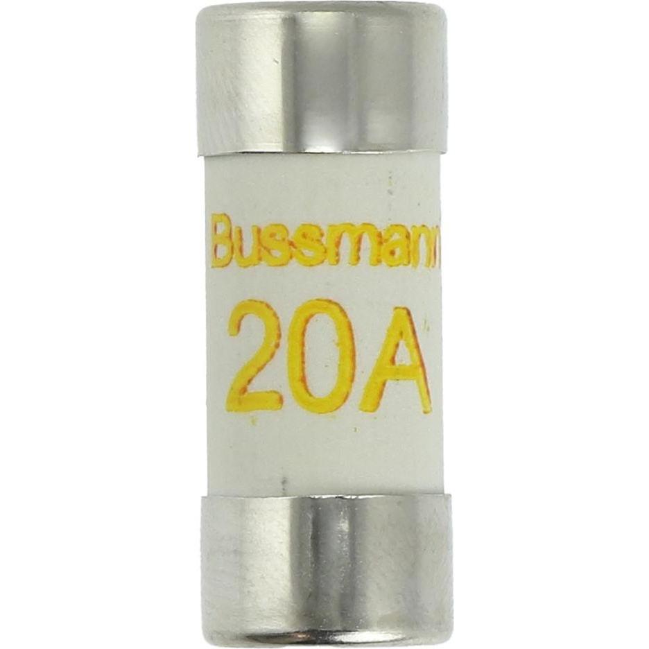 10x Eaton, Sicherung, Sicherungseinsatz, Niederspannung, 20 A, AC 240 V, 16.5 kA, BS1361, 11 x 26 mm, BS C1520 (20 A)