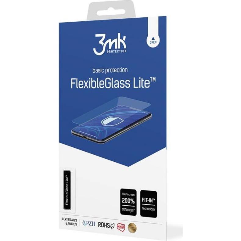 3MK FlexibleGlass Lite™ hybrid glass on Zebra VC80x (1 Stück, Oppo A3, Realme Q), Smartphone Schutzfolie, Transparent