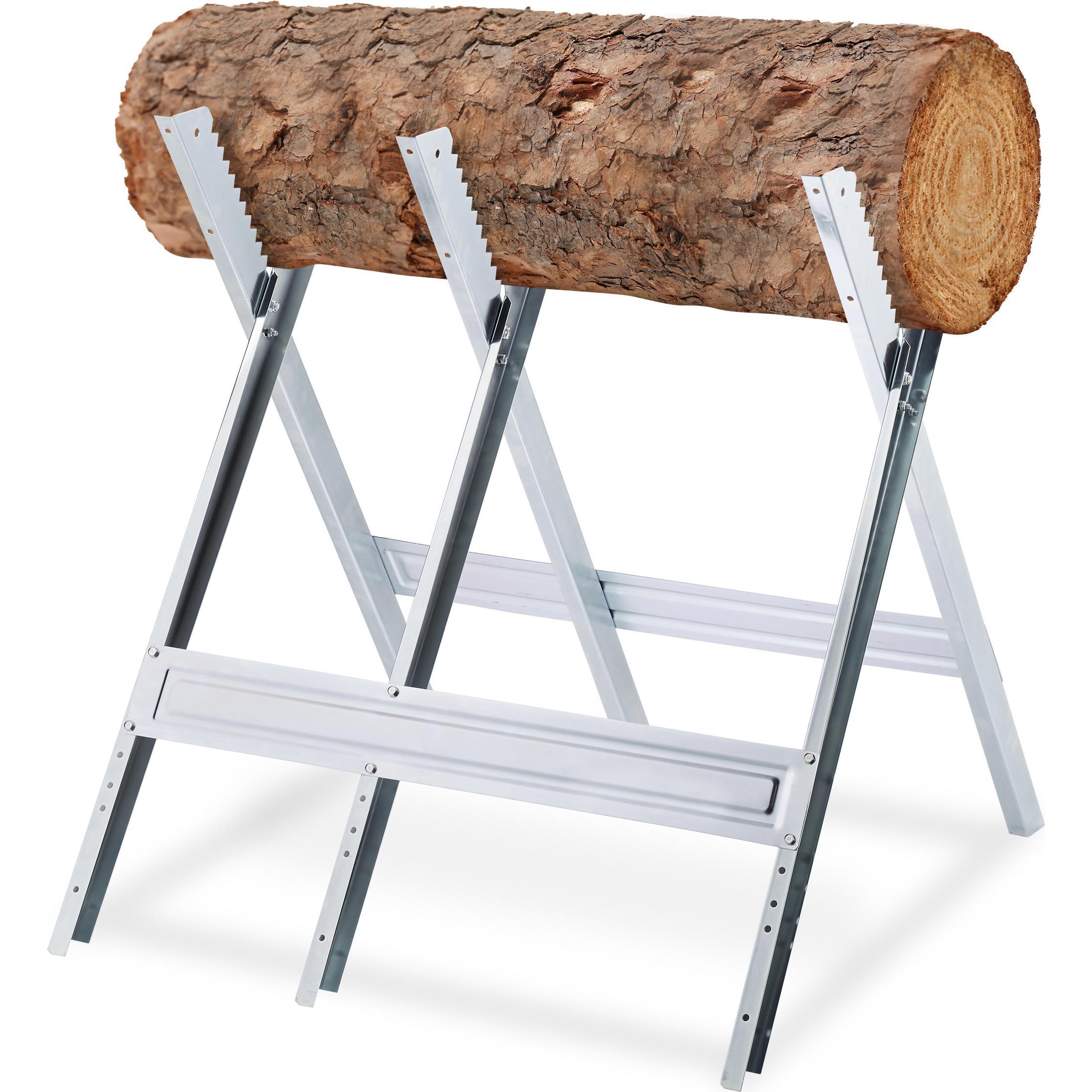 Relaxdays, Werkbank + Arbeitsbock, Sägebock (75.50 cm, 81 cm)