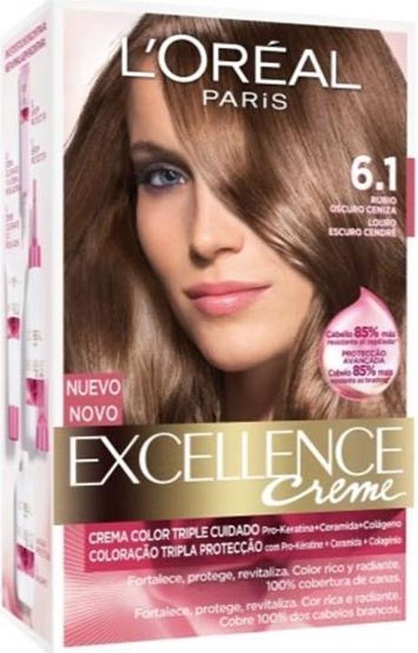 Actual product image L'Oréal Paris EXCELLENCE cream ink #6.1 rubio oscuro ceniza (#6,1 rubio oscuro ceniza)