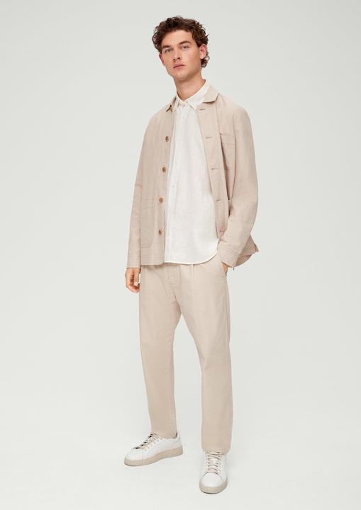 Produktbild s.Oliver Hemd Leinenhemd mit Button-Down-Kragen (XXL)