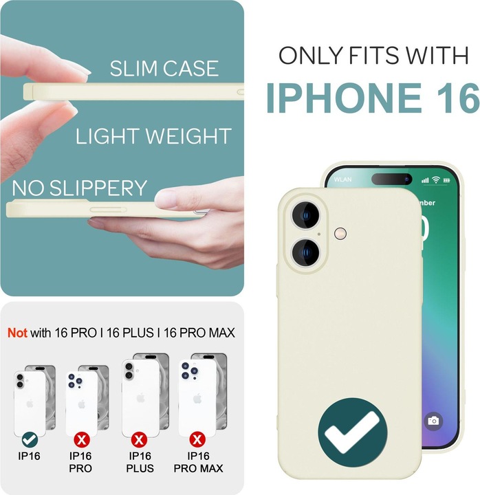 Immagine prodotto Nalia Custodia per cellulare extra sottile 0,5 mm (Apple iPhone 16)