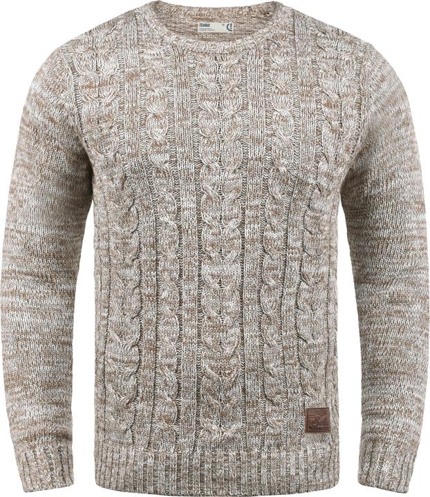 Image du produit Solid Philemon Pull En Grosse Maille Pull-Over Tricot Pour Homme Avec Encolure Rond 100% Coton (L)