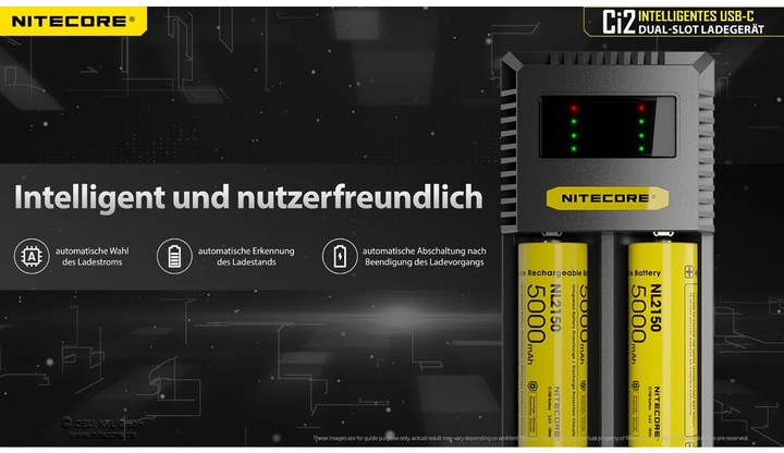 Produktbild Nitecore USB-C Ladegerät CI2